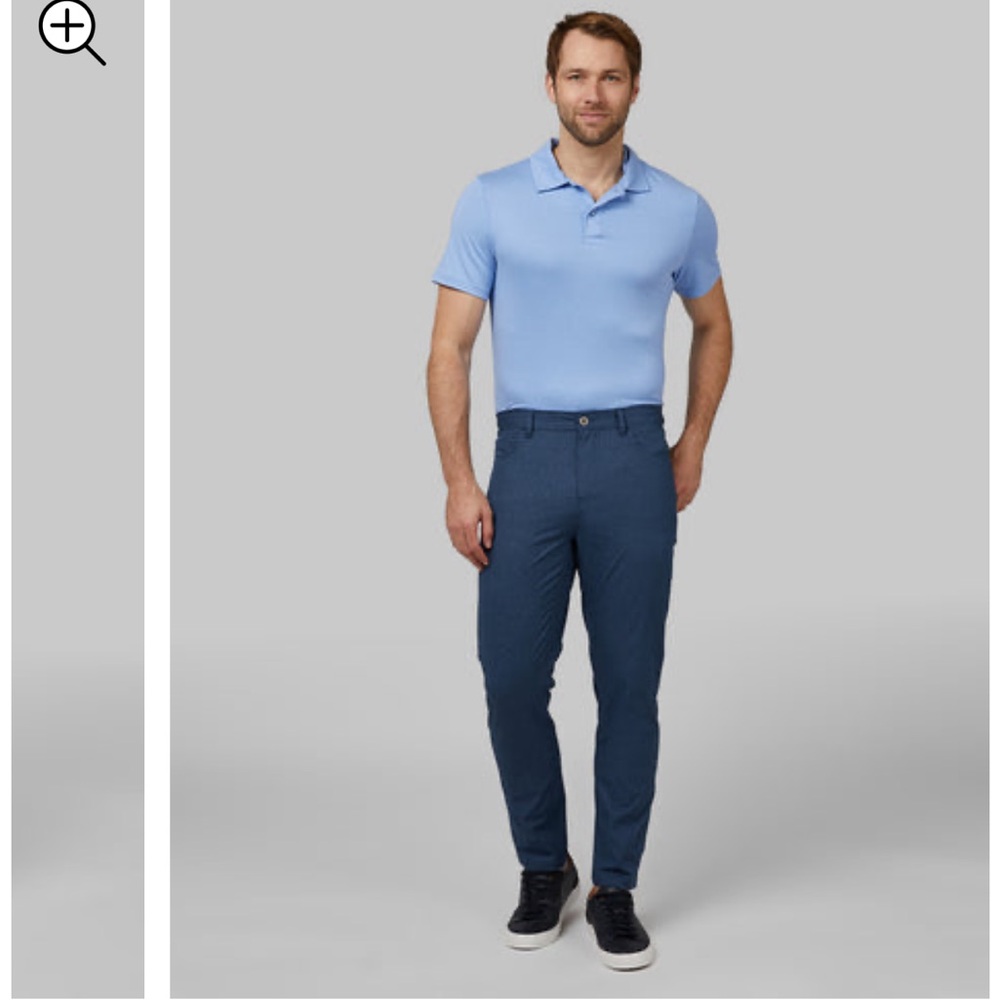 Men’s stretch woven blue pants